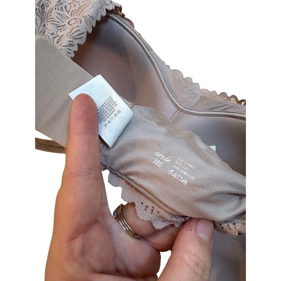Aerie Real Sunnie Wireless Lightly Lined Bra NWT nude 38D - Picture 5 of 5